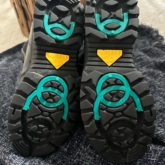 Black Lace-Up Boots EUC - Picture 4 of 7